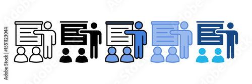 Training Workshop Icon Element For Design