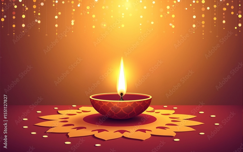 Modern Diwali Festival Background Template Design Vector Illustration. High quality Modern Diwali Festival Background Template Design Vector Illustration. High quality