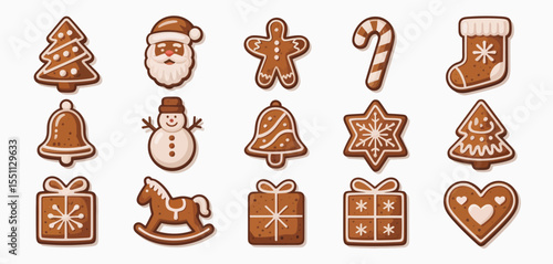 Christmas Gingerbread Cookies Collection