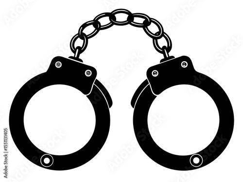 handcuff vector silhouette 