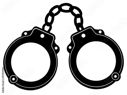 handcuff vector silhouette 