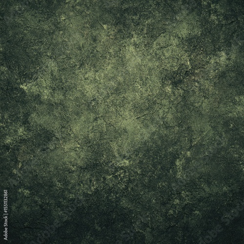 Dark, mottled green texture resembling aged stone or weathered metal, with subtle cracks and variations in tone