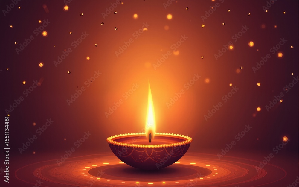 Happy Diwali (Festival of light) background Vector illustration, Beautiful elements with Diwali diya (oil lamp). High quality Happy Diwali (Festival of light) background Vector illustration, Beautiful elements with Diwali diya (oil lamp). High quality