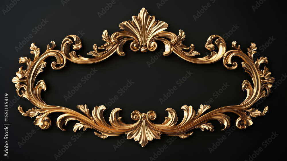 Luxurious Gold Ornate Baroque Frame with Intricate Floral Detailing and Elegant Golden Finish - Vintage, Sophisticated Art Design with Rich Craftsmanship and Timeless Beauty Luxurious Gold Ornate Baroque Frame with Intricate Floral Detailing and Elegant Golden Finish - Vintage, Sophisticated Art Design with Rich Craftsmanship and Timeless Beauty