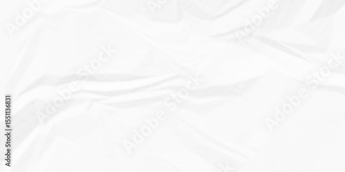 Abstract wrinkled creased crumple ragged parchment empty wrinkle cardboard blank ripped surface wrinkle old paper white crumple texture background.	