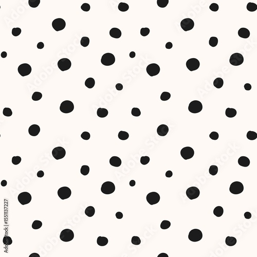Wallpaper Mural Abstract black polka dot pattern on a light background. Minimalist and versatile design. Torontodigital.ca