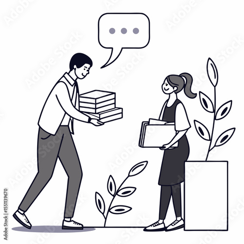 Communicating workflow process between colleagues, efficient and thoughtful assistance