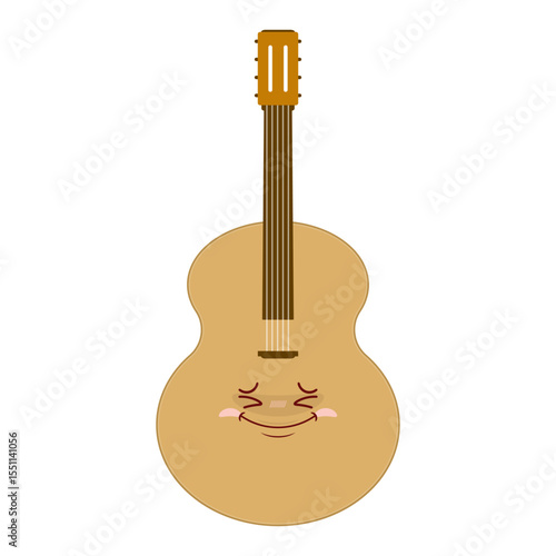 guitar hurt face cartoon cute