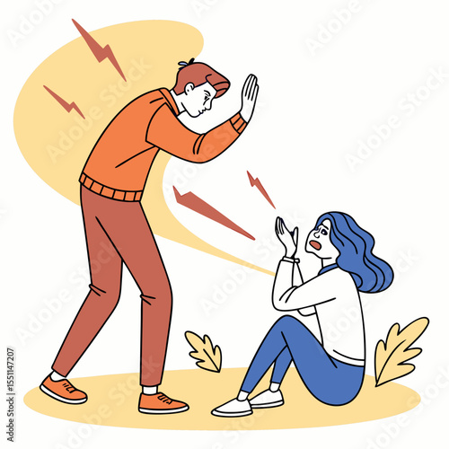 Confrontation and emotional distress in interpersonal relationships depicted artistically