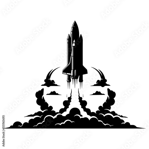 A professional rocket launch silhouettes, the perfect metaphor for product releases and market entry