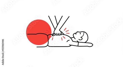 Pediatric CPR Illustration: Emergency First Aid for Children