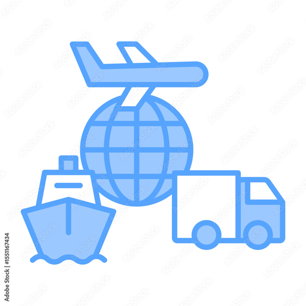 Obraz premium Logistics icon 