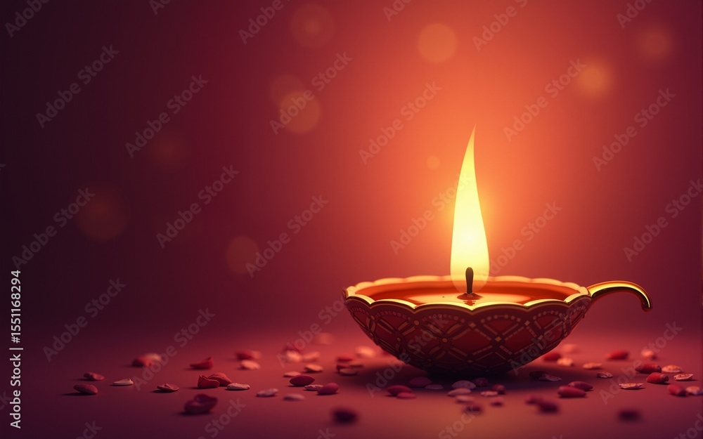 Decorative oil lamp diwali festival celebration card background. High quality Decorative oil lamp diwali festival celebration card background. High quality