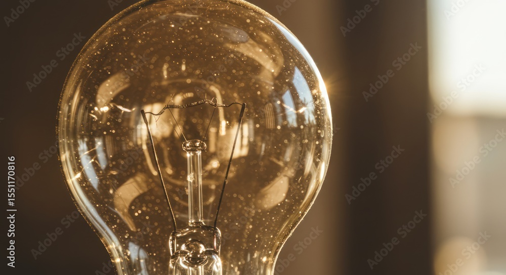 Illuminating Ideas A Close-Up of a Glowing Light Bulb Illuminating Ideas A Close-Up of a Glowing Light Bulb