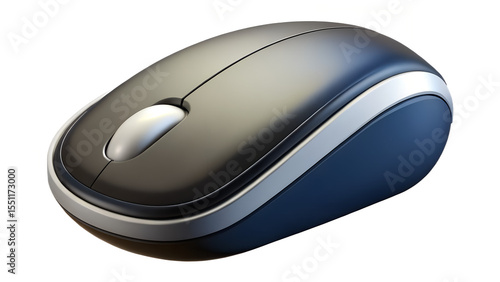 black wireless computer mouse with backlight
