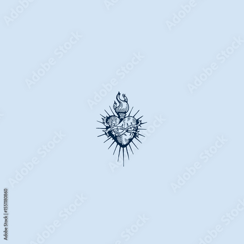 THESE HIGH QUALITY SACRED HEART JESUS VECTOR FOR USING VARIOUS TYPES OF DESIGN WORKS LIKE T-SHIRT, LOGO, TATTOO AND HOME WALL DESIGN