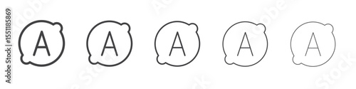 Ampere icon outline ilustration vector symbol