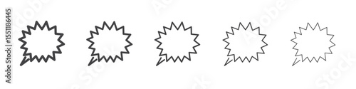 Anger bubble icon outline ilustration vector symbol