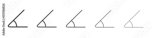 Angle icon outline ilustration vector symbol
