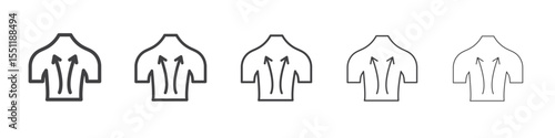 Back massage icon outline ilustration vector symbol