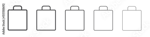 Bag icon outline ilustration vector symbol