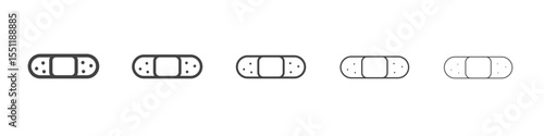 Bandage icon outline ilustration vector symbol