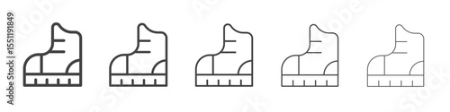 Boot icon outline ilustration vector symbol