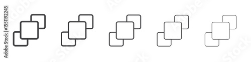 Bring front icon outline ilustration vector symbol