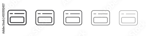 Browser icon outline ilustration vector symbol