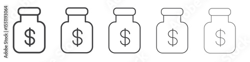 Business Remedy icon outline ilustration vector symbol