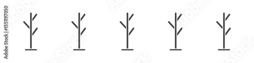 Coat Stand Icon outline ilustration vector symbol