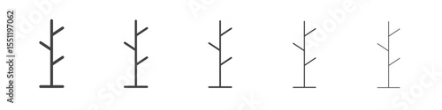Coat stand icon outline ilustration vector symbol