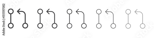 Code pull outline ilustration vector symbol