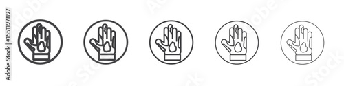 Contact Dermatitis icon outline ilustration vector symbol