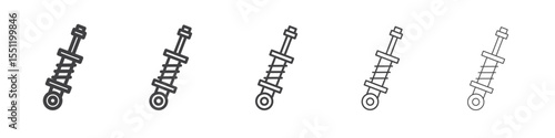 damper icon outline ilustration vector symbol