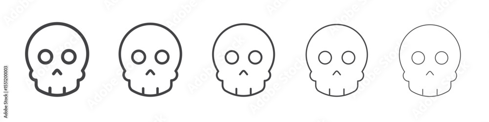 Fototapeta premium Danger icon outline ilustration vector symbol