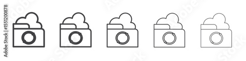 Data Recovery icon outline ilustration vector symbol