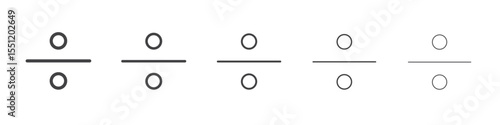 Divide icon outline ilustration vector symbol