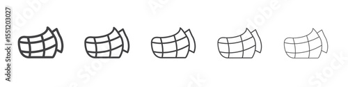 Dog muzzle icon outline ilustration vector symbol