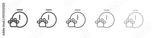 Dog competition icon outline ilustration vector symbol