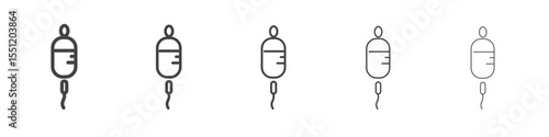 Drip icon outline ilustration vector symbol