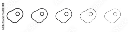 Egg icon outline ilustration vector symbol