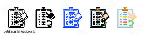 Follow Up Icon Collection With Multiple Styles