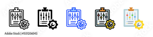 Service Level Agreement Icon Collection With Multiple Styles