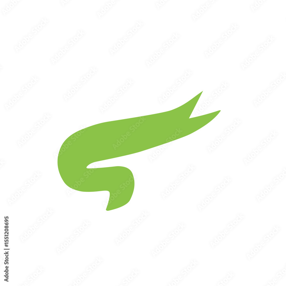 Obraz premium simple green banner vector