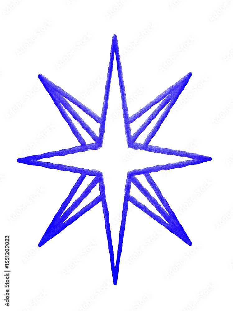 blue star icon scrapbook doodle planner, Star shape design icon. blue star icon scrapbook doodle planner, Star shape design icon.