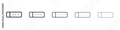 Flute icon outline ilustration vector symbol