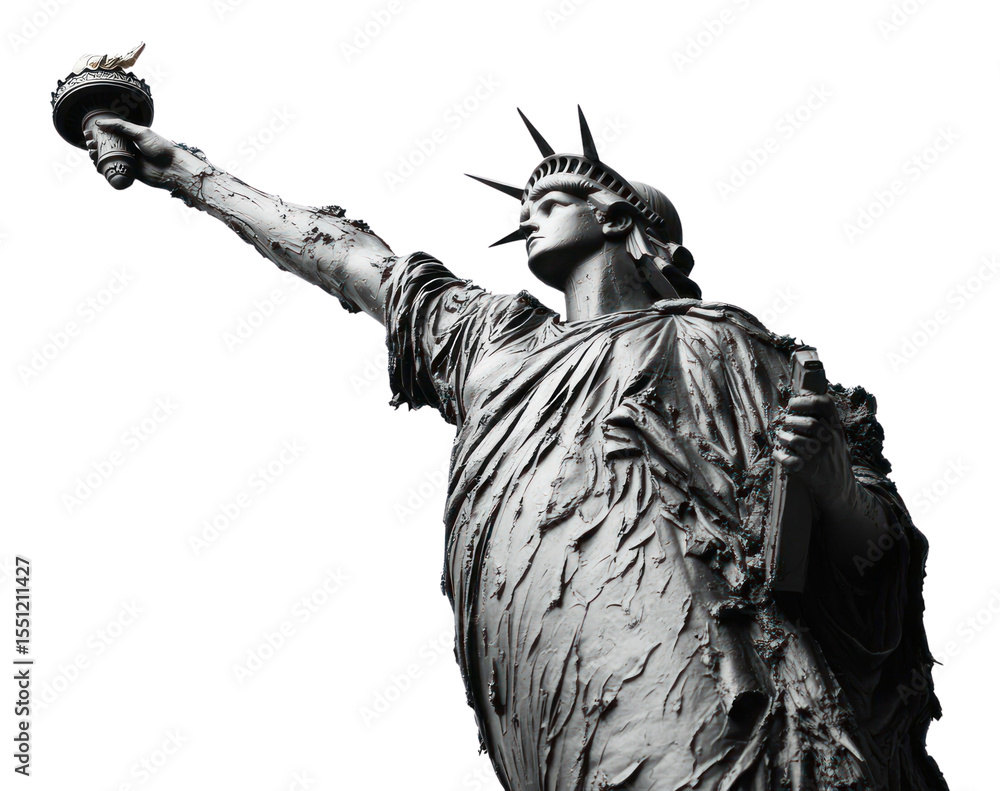 Fototapeta premium PNG Statue of liberty landmark attraction sculpture.