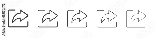 Forward icon outline ilustration vector symbol Free Download Forward icon outline ilustration vector symbol - GFXLoad