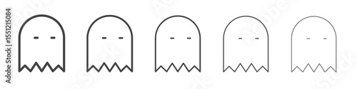 Ghost icon outline ilustration vector symbol